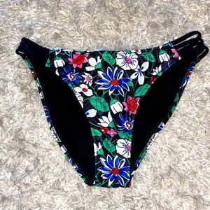 Never Worn! Flower Print Bikini Bottom